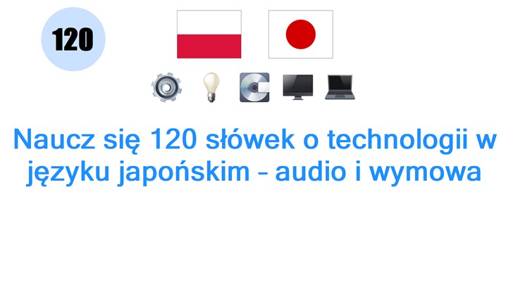 Naucz się 120 słówek o technologii w języku japońskim – audio i wymowa